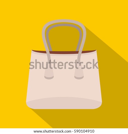 Small woman bag icon. Flat illustration of small woman bag vector icon for web