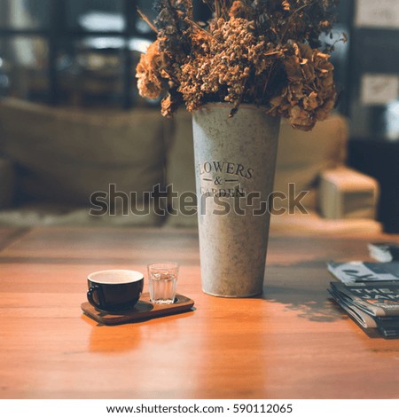 coffee and flower