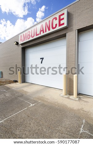 Hospital Parking Garage With Number Seven