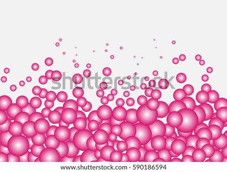 Abstract bubbles background. Vector illustration with clipping mask. 