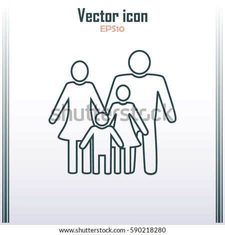 Line icon- a family