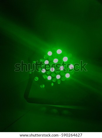 LED green light , dark screen Royalty-Free Stock Photo #590264627