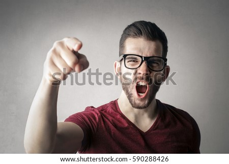 Accusing someone Royalty-Free Stock Photo #590288426