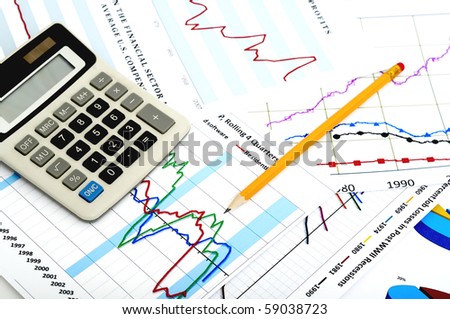 business chart showing financial success at the stock market
