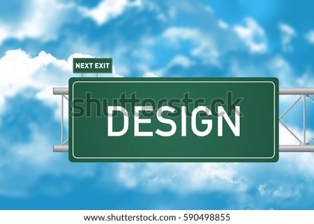Road Sign Showing Design 