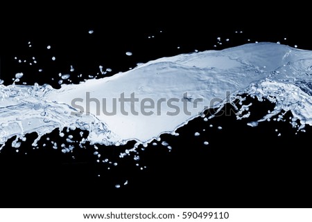 Water,water splash isolated on   background