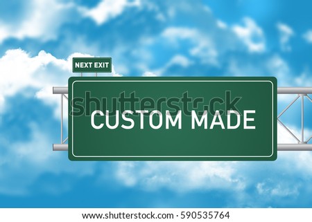 Road Sign Showing Custom Made 
