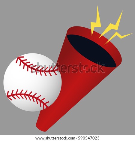 An image of a baseball megaphone.