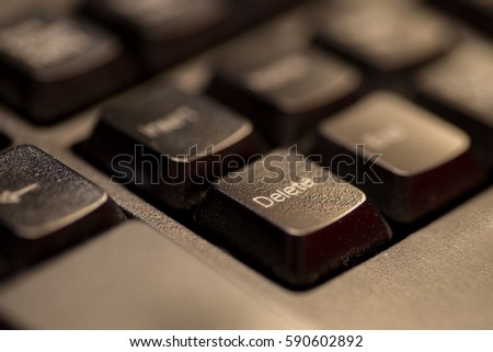 black keyboard closeup
