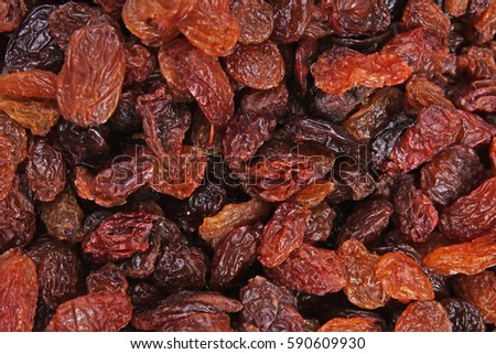 Raisins as background Grape Raisin texture.