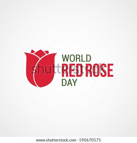World Red Rose Day Vector Illustration. It encourages people to gift red roses to express their love and affection for partners, family, or friends. Suitable for greeting card, poster and banner.