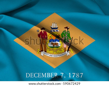 Flag of Delaware state (USA)