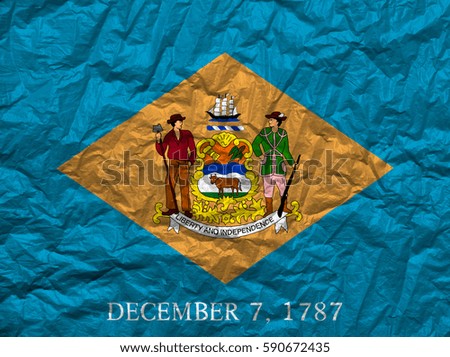Flag of Delaware state (USA)
