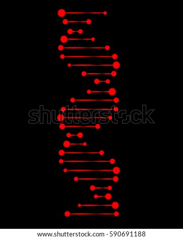 Molecular structure of DNA. DNA. Vector illustration. Royalty-Free Stock Photo #590691188