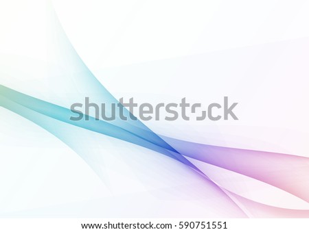 Beautiful abstract modernistic line stream template. Vector illustration