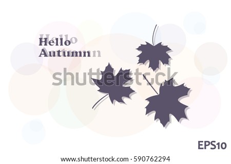 Maple leaf vector illustration.