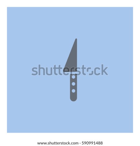 Knife_Eat icon - Flat design, glyph style icon - Colored enclosed in a square