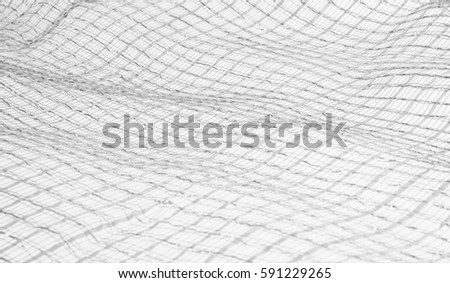 Abstract wavy grid white background