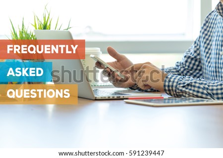 FREQUENTLY ASKED QUESTIONS CONCEPT Royalty-Free Stock Photo #591239447