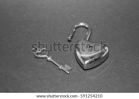 Heart and key