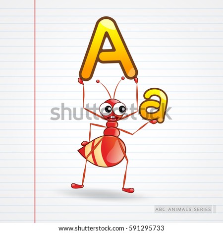 Cartoon ABC Ant The Series Animal vector illustration