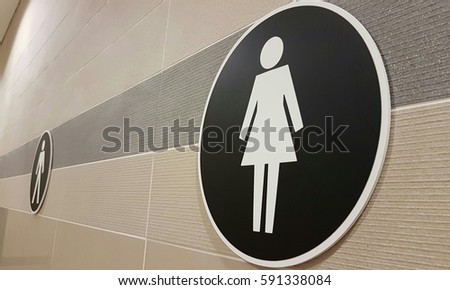 toilet sign restroom male female men women