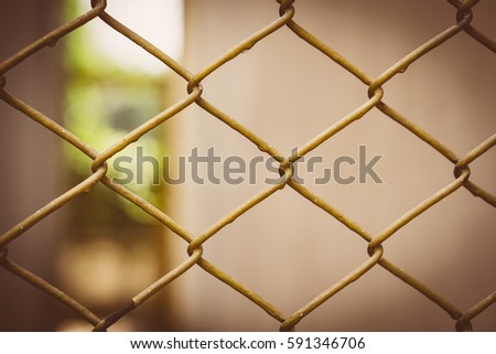 Yellow steel grating used for background