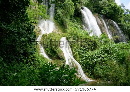 waterfalls in the jungle