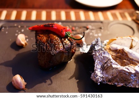 Steak filet mignon