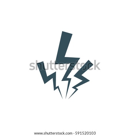 Vector lightning icon