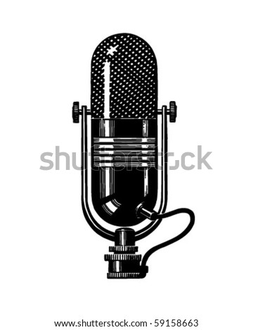 Microphone 2 - Retro Clip Art