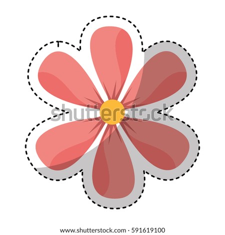 cute flower spa emblem