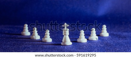 Chess is board game, it is very ancient, was invented in India, this game can be associated with the business, the main figure is the king, a manager he is the chief and all around to protect him