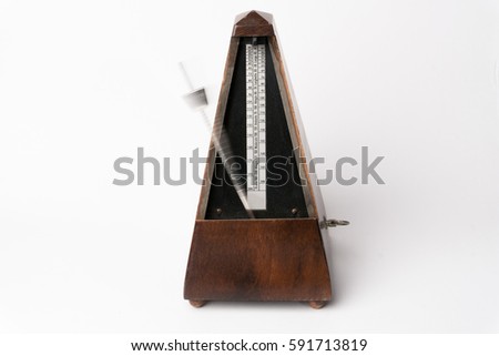 Wood Metronome in Motion