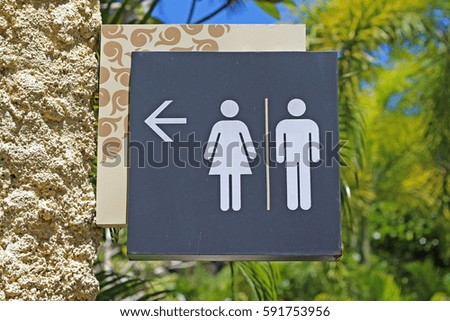 Public toilet symbol