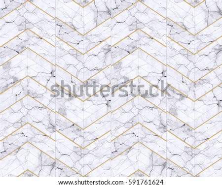 Chevron zigzag marble  white patterned background