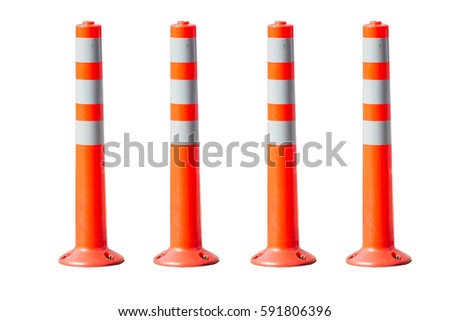 traffic cone On a white background is isolated.
