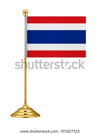 Thailand flag. Desk flag.