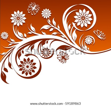  illustration of a floral ornament