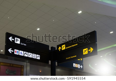 airport information board.