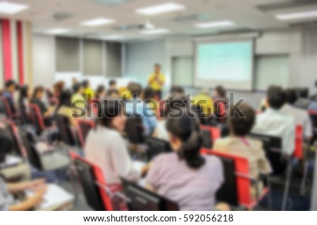 Blur Meeting Conference Training Learning Coaching Business Concept