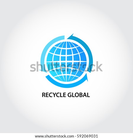 Global rotate abstract logo