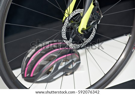 disc brake on a bicycle