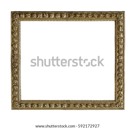 Gold gilded wooden frame for a picture