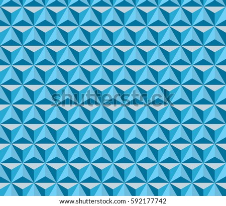 Seamless triangle cube pattern. Abstract vector background