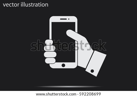 Phone icon vector illustration.
