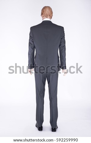 Classic gray suit worn by the mannequin. Isolated / Classic gray suit worn by the mannequin. Isolated / Nadale
