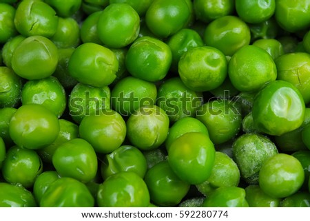 Fresh pea peas texture background. Green pease background pattern.