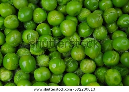 Fresh pea peas texture background. Green pease background pattern.