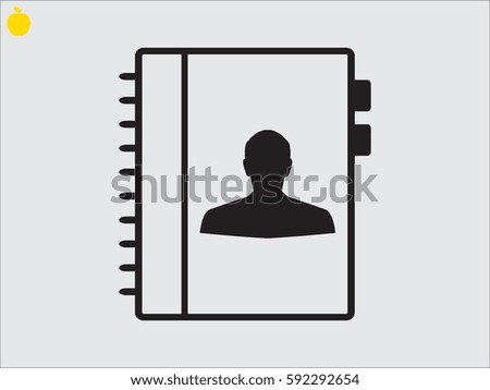 pad contact, icon, vector illustration eps10